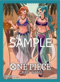One Piece Card Game Official Sleeves: TCG+ Store Edition Vol.1 - Nami and Vivi (70-Pack) - Bandai Card Sleeves - Card Sleeves card