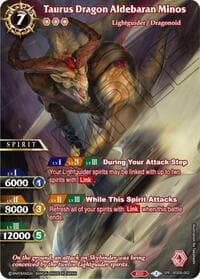 Taurus Dragon Aldebaran Minos (SPR) - Generational Link - Battle Spirits Saga card