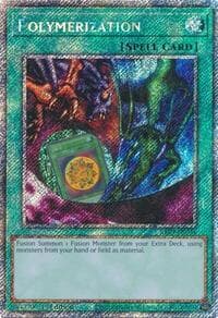 Polymerization (A) (Alternate Art) (Platinum Secret Rare) - Quarter Century Bonanza - YuGiOh card
