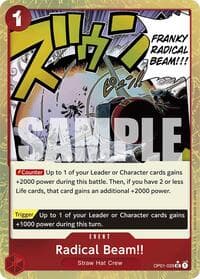 Radical Beam!! (Textured Foil) - Premium Booster -The Best- - One Piece Card Game card