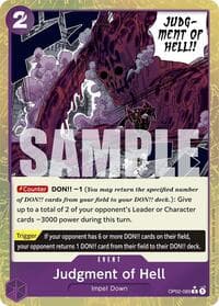 Judgment of Hell (Textured Foil) - Premium Booster -The Best- - One Piece Card Game card