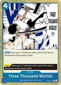 Three Thousand Worlds (Textured Foil) - Premium Booster -The Best- - One Piece Card Game card