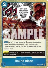 Hound Blaze (Textured Foil) - Premium Booster -The Best- - One Piece Card Game card