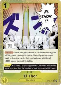 El Thor (Textured Foil) - Premium Booster -The Best- - One Piece Card Game card
