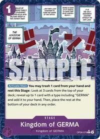 Kingdom of GERMA (Textured Foil) - Premium Booster -The Best- - One Piece Card Game card