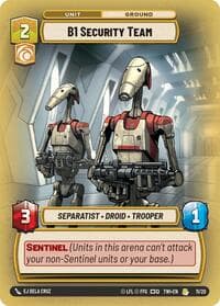 B1 Security Team - Twilight of the Republic: Weekly Play Promos - Star Wars: Unlimited card
