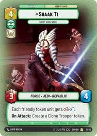 Shaak Ti - Unity Wins Wars - Twilight of the Republic: Weekly Play Promos - Star Wars: Unlimited card
