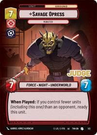 Savage Opress - Monster - Judge Promos - Star Wars: Unlimited card