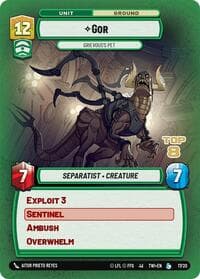Gor - Grievous's Pet (Top 8) - Organized Play Promos - Star Wars: Unlimited card