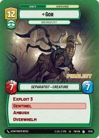 Gor - Grievous's Pet (Finalist) - Organized Play Promos - Star Wars: Unlimited card
