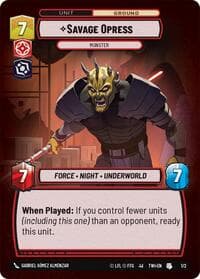 Savage Opress - Monster - Organized Play Promos - Star Wars: Unlimited card