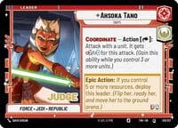Ahsoka Tano - Snips - Judge Promos - Star Wars: Unlimited card