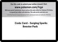 Code Card - Surging Sparks Booster Pack - SV08: Surging Sparks - Pokemon card
