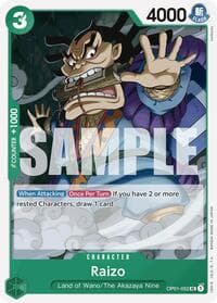 Raizo (Reprint) - Premium Booster -The Best- - One Piece Card Game card