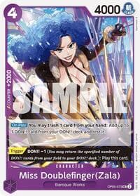 Miss Doublefinger(Zala) (Reprint) - Premium Booster -The Best- - One Piece Card Game card