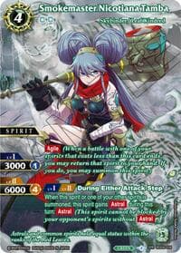 Smokemaster Nicotiana Tamba (SPR) - Generational Link - Battle Spirits Saga card