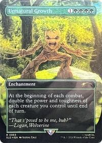 Unnatural Growth (0865) (Rainbow Foil) - Secret Lair Drop Series - Magic: The Gathering card