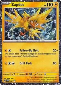 Zapdos - 157 (Cosmos Holo) - SV: Scarlet & Violet Promo Cards - Pokemon card