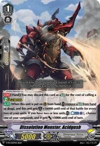 Dissolution Monster, Acidgush - V Promo Cards - Cardfight Vanguard card