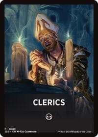 Clerics Theme Card - Foundations Jumpstart - Magic: The Gathering card