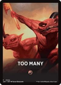 Too Many Theme Card - Foundations Jumpstart - Magic: The Gathering card