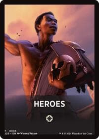 Heroes Theme Card - Foundations Jumpstart - Magic: The Gathering card