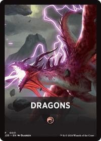 Dragons Theme Card - Foundations Jumpstart - Magic: The Gathering card