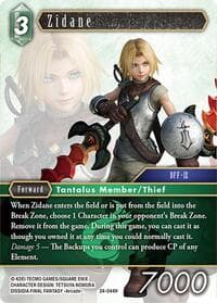 Zidane - Hidden Legends - Final Fantasy TCG card