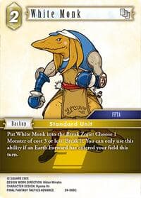 White Monk - Hidden Legends - Final Fantasy TCG card