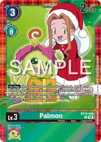 Palmon (Winter Holiday Event 2024) - Xros Encounter - Digimon Card Game card