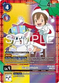 Gatomon (Winter Holiday Event 2024) - Beginning Observer - Digimon Card Game card