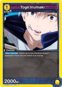 Toge Inumaki (004) - UE03BT: Jujutsu Kaisen - Union Arena card