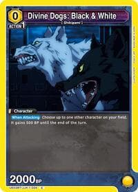 Divine Dogs: Black & White - UE03BT: Jujutsu Kaisen - Union Arena card