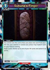 Sukuna's Finger (C*) - UE03BT: Jujutsu Kaisen - Union Arena card