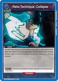 Ratio Technique: Collapse - UE03BT: Jujutsu Kaisen - Union Arena card