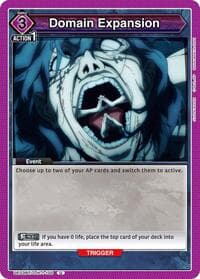 Domain Expansion (100) - UE03BT: Jujutsu Kaisen - Union Arena card
