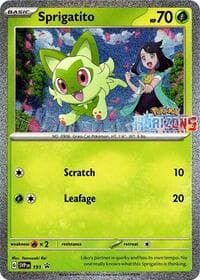 Sprigatito - 191 (Pokemon Horizons Stamped) - SV: Scarlet & Violet Promo Cards - Pokemon card