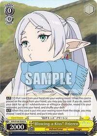 "Blowing a Kiss" Frieren - Frieren: Beyond Journey's End - Weiss Schwarz card