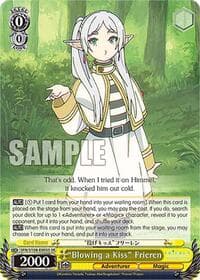 "Blowing a Kiss" Frieren (SR) - Frieren: Beyond Journey's End - Weiss Schwarz card