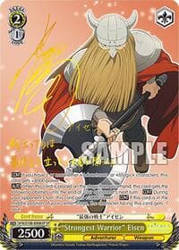 "Strongest Warrior" Eisen (SP) (Gold Stamp) - Frieren: Beyond Journey's End - Weiss Schwarz card