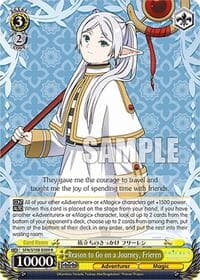 Reason to Go on a Journey, Frieren - Frieren: Beyond Journey's End - Weiss Schwarz card