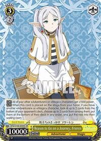 Reason to Go on a Journey, Frieren (SR) - Frieren: Beyond Journey's End - Weiss Schwarz card