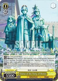 Statue of the Party of Heroes (SR) - Frieren: Beyond Journey's End - Weiss Schwarz card