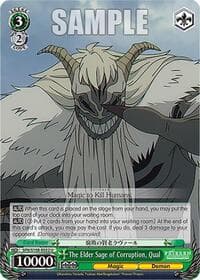 The Elder Sage of Corruption, Qual - Frieren: Beyond Journey's End - Weiss Schwarz card