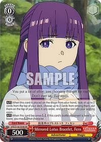 Mirrored Lotus Bracelet, Fern - Frieren: Beyond Journey's End - Weiss Schwarz card