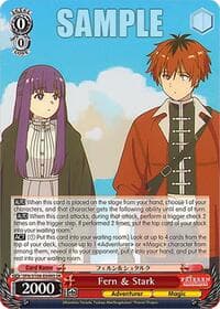 Fern & Stark (SR) - Frieren: Beyond Journey's End - Weiss Schwarz card