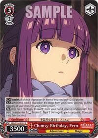 Clumsy Birthday, Fern - Frieren: Beyond Journey's End - Weiss Schwarz card