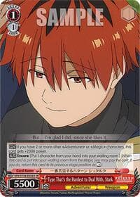 Type That's the Hardest to Deal With, Stark (SR) - Frieren: Beyond Journey's End - Weiss Schwarz card