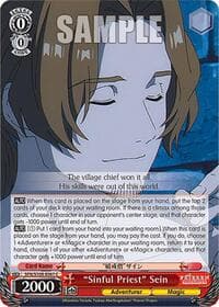 "Sinful Priest" Sein - Frieren: Beyond Journey's End - Weiss Schwarz card