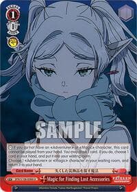 Magic for Finding Lost Accessories - Frieren: Beyond Journey's End - Weiss Schwarz card